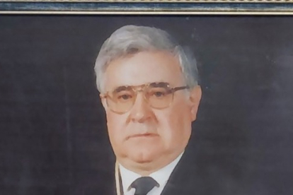 Imagen del cuadro de José Luis de Pedro Mimbrero situado en la Galería de Presidentes del Palacio de Justicia de Burgos, sede del TSJCyL. -TSJCyL