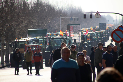 Tractorada este viernes en León. -ICAL