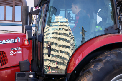 Tractorada este viernes en León. -ICAL