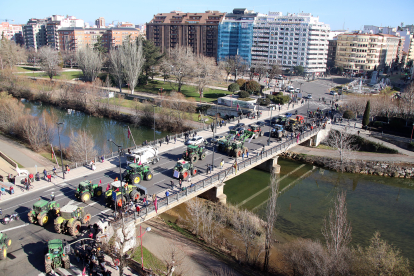 Tractorada este viernes en León. -ICAL