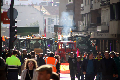 Tractorada este viernes en León. -ICAL