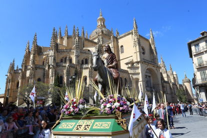 Celebración del Domingo de Ramos en Segovia. -ICAL