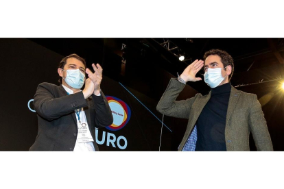 Alfonso Fernández Mañueco y Teodoro García Egea en el Congreso del PPCyL.- ICAL