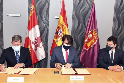 Junta y Diputación de Burgos firman el convenio de adhesión al programa Rehabitare.- ICAL
