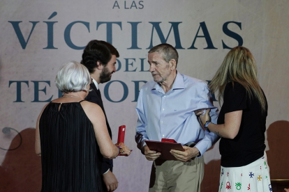 El vicepresidente de la Junta, Juan García-Gallardo, durante el Día de Recuerdo y Homenaje a las Víctimas del Terrorismo de Castilla y León. ICAL