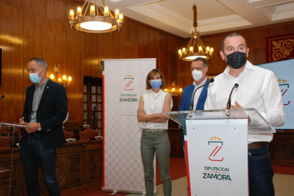 El presidente de la Diputación de Zamora, Francisco José Requejo, presenta la Feria Mundial del Queso para 2022. - ICAL