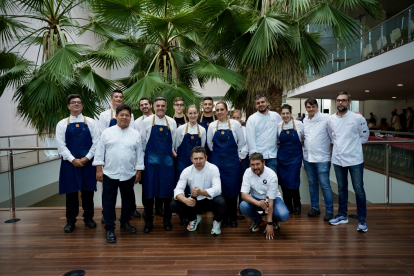 Almuerzo celebrado por el Consejo Regulador de la IGP ''Cecina de León'', en el que seis cocineros con Estrella Michelin ponen en valor las cualidades culinarias del producto.- ICAL