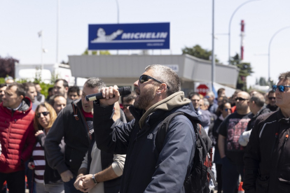 Protestas de trabajadores de la fábrica de Michelin en Valladolid. PHOTOGENIC