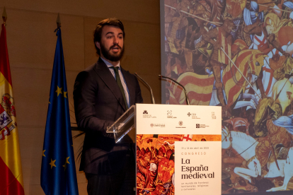 Juan García-Gallardo en la inauguración del congreso 'La España medieval'. ICAL.
