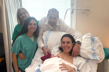 David Lozano Asensio, primer bebé del año en Aranda de Duero.- ICAL
