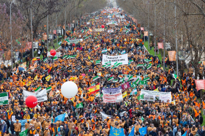 manifestacion de cazadores del 20 de marzo en madrid