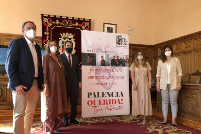 Presentación del cartel musical de las Fiestas de San Antolín de Palencia. -  EUROPA PRESS