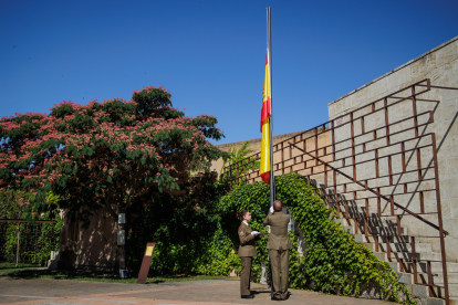 Ciudad Rodrigo celebra el acto de izado de la bandera y homenaje a los caídos en la Guerra de la Independencia, en la que participa el Mando de Ingenieros.- ICAL