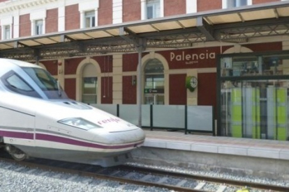 Estación de Palencia, en la que se apeaba a los menores. E. M.