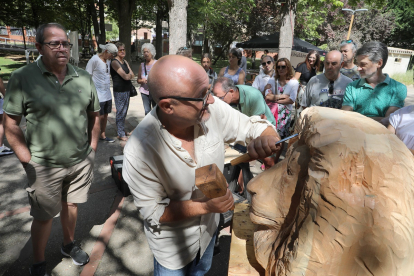 Más de medio centenar de artistas participa en la muestra "Arte Natura" de la Huerta de Guadián de Palencia con motivo de las fiestas de San Antolín de Palencia.- ICAL