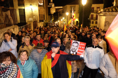 Concentración ante la sede del PSOE de Salamanca.- ICAL