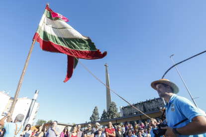 Desfile de Pendones en 2019, en la tradicional romería de San Froilán en La Virgen del Camino. ICAL