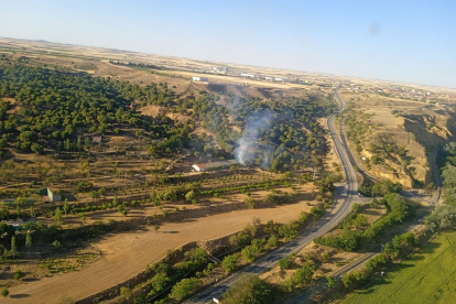 Incendio forestal en Toro (Zamora)