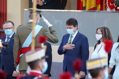 El presidente de la Junta, Alfonso Fernández Mañueco,asiste en el Palacio Real de Madrid a la celebración de la Pascua Militar.- ICAL