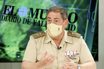 José Rivas Moriana en el programa ‘La Quinta Esquina’, emitido ayer en La 8 de Valladolid. J. M. LOSTAU