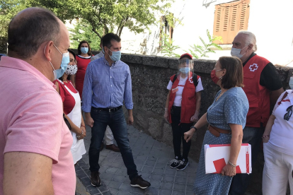 Luis Tudanca visita al municipio de El Espinar, en Segovia.- E.M.