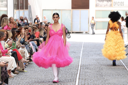Desfile de la diseñadora Leonesa, María Lafuente en la Mercedes-Benz Fashion Week. - ICAL
