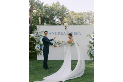 Boda entre Kepa Arrizabalaga, portero del Chelsea, y la leonesa  Andrea Martínez, Miss Universo 2020. -ANDREAMARTINEZ.F