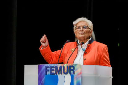 La presidenta de FEMUR, Juana Borrego.