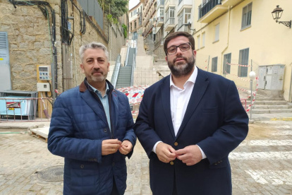 El alcalde de Ávila y candidato de Por Ávila, Jesús Manuel Sánchez Cabrera, a la derecha.- ICAL