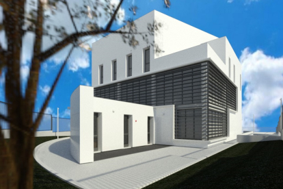Maqueta 3D del proyecto para el nuevo cuartel de la Guardia Civil. - ICAL