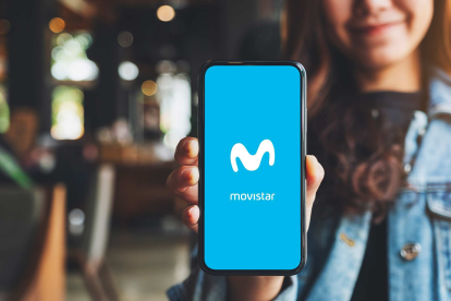 Imagen del logo de Movistar. E.M