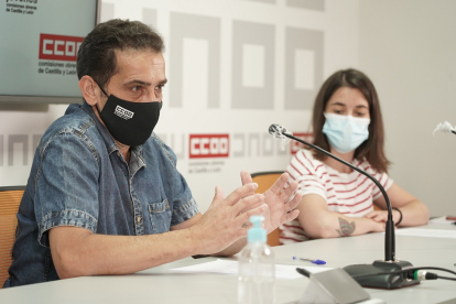 El secretario autonómico de CCOO Castilla y León, Vicente Andrés. - ICAL