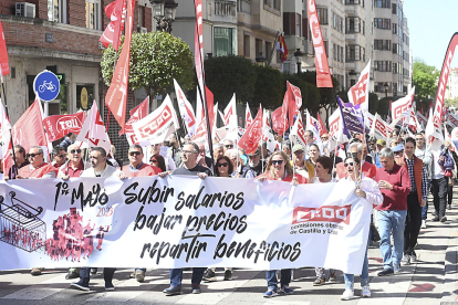 Manifestación del Primero de Mayo en Burgos. ICAL