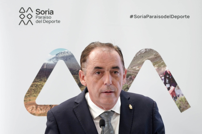 El presidente de la Diputación de Soria y presidente del PP, Benito Serrano, en una imagen de archivo. ICAL