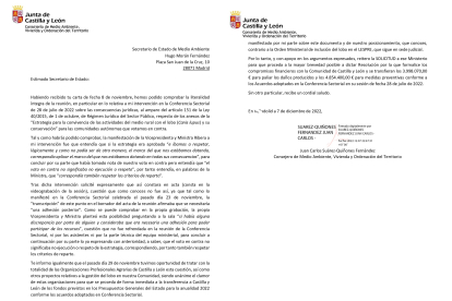 Carta remitida por Juan Carlos Suárez-Quiñones a Hugo Morán.