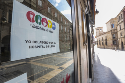 Establecimientos de hostelería cerrados en León por el estado de alarma sanitaria. - E. M.