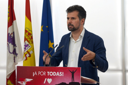 El secretario general del PSOE de Castilla y León, Luis Tudanca.- ICAL