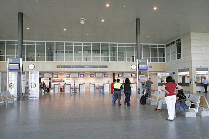 Vista del interior del aeropuerto de Valladolid. -E. PRESS