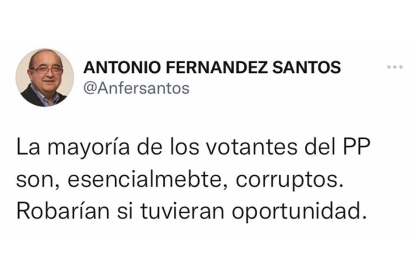 Mensaje del jefe de Gabinete de Alcaldía en su cuenta de Twitter.- EUROPA PRESS