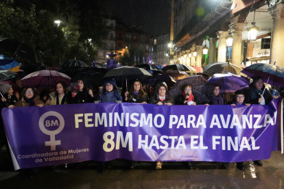 Manifestación en el Día Internacional de la Mujer en Valladolid. ICAL