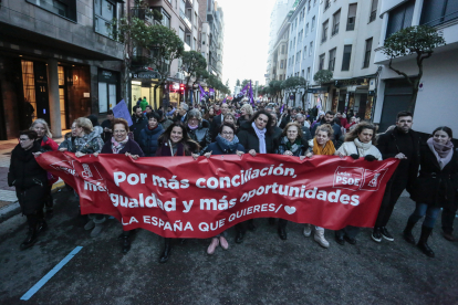 Manifestación en el Día Internacional de la Mujer en León. ICAL