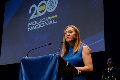 La delegada del Gobierno en Castilla y León, Virginia Barcones, asiste a los actos institucionales con motivo de la festividad de los Ángeles Custodios.- ICAL