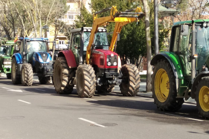 Una imagen de archivo de las tractoradas espontáneas que han tenido lugar en Zamora. - ICAL