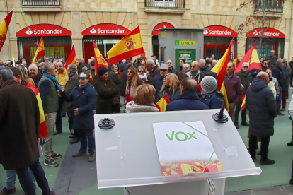 Concentración de Vox en León. ICAL