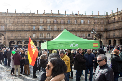 Concentración de Vox en Salamanca. ICAL