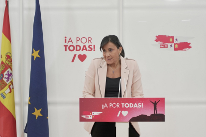 Ana Sánchez, durante la rueda de prensa de este lunes. ICAL
