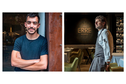 Los chefs Carlos Casillas del restaurante Barro y Alberto Molinero de Erre de Roca.- E.M.