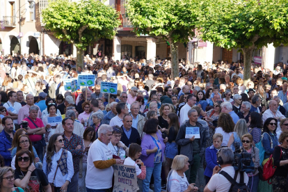 Concentración en Aranda de Duero (Burgos) para reclamar más inversión en infraestructuras en la provincia. -ICAL