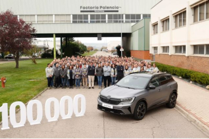 La Factoría de Palencia ha producido hoy su Renault Austral número 100.000 desde que comenzó su producción en julio de 2022. -RENAULT.