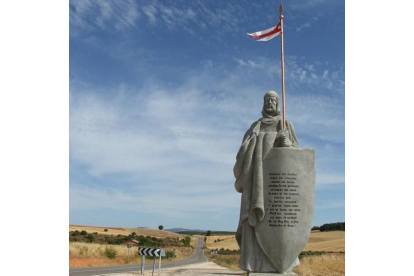 Estatua de El Cid Campeador en Mecerreyes, provincia de Burgos. EL MUNDO